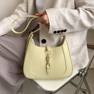 Toptrends Retro Underarm Shoulder Side Bags For Women 2023 Trend Luxury Designer PU Leather Crescent Ladies Handbags And Purses